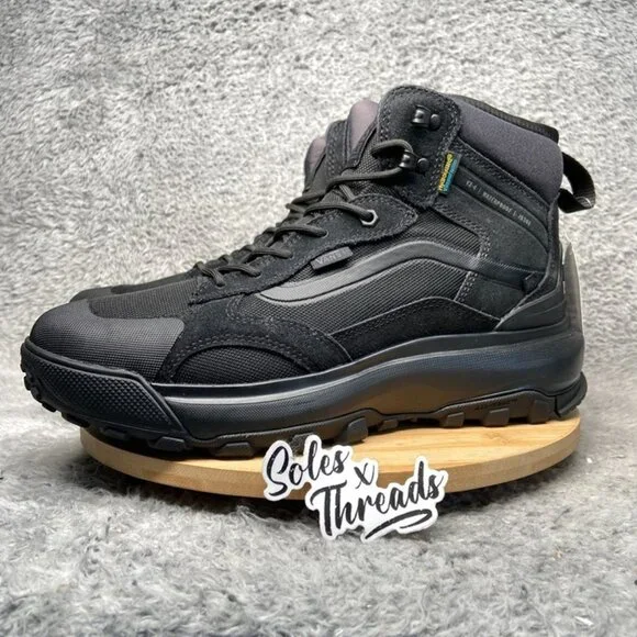 Vans MTE Crestline Waterproof Sneaker Boot Size 10 Men Black - Picture 4 of 6